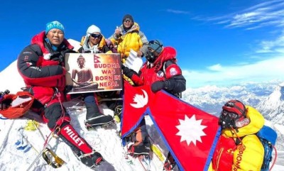  सङ्खुवासभाका एकै परिवारका ६ जनाले गरे मकालु आरोहण 